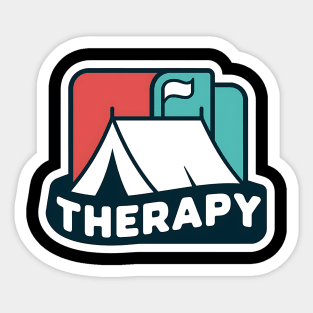Therapy Hiking and Camping Sticker